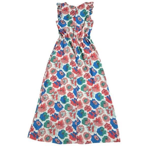 Banana Republic Multicolor Floral Sleeveless Maxi Dress Romantic Wedding Guest - Picture 3 of 9